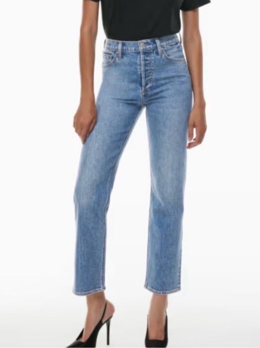 Denim Forum The Arlo High Rise Straight 28L Jeans 25